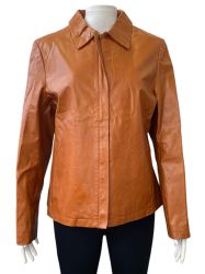 Кожено дамско яке C&A L