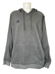 Памучен сив мъжки суичър с качулка ADIDAS 2XL