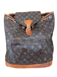 Кожена дамска чанта тип раничка LOUIS VUITTON