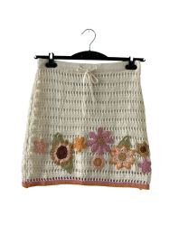 Плетена дамска пола на цветчета GHANDA S