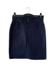 Дънкова дамска пола с копчета и цепка ESMARA S