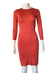 Плетена дамска рокля с цепки S