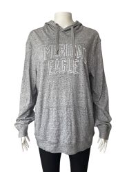 Дамски суичър с качулка, джобче и надпис AMERICAN EAGLE L