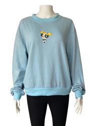 Памучно дамско горнище с POWERPUFF GIRLS картинка ROMWE M