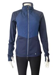 Дамско спортно горнище с джобчета и цип TCM S