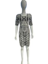 Плетена дамска рокля PINK ROSE L