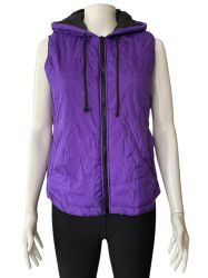 Дамско елече с джобове, цип и връзки CITY STARS XL