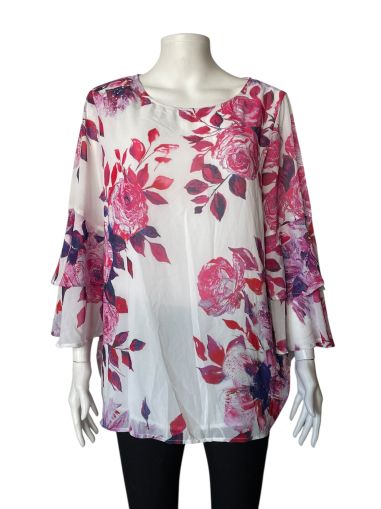 Дамска блуза на цветя LIZ JORDAN 2XL