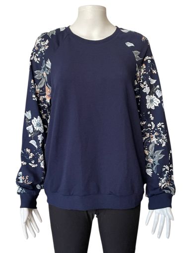 Дамска блуза с дълги ръкави на цветя SHEIN L