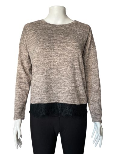 Дамска блуза с дълъг ръкав с дантела NEW LOOK M