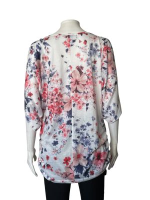 Дамска OVERSIZE блуза на цветя ANISTON M