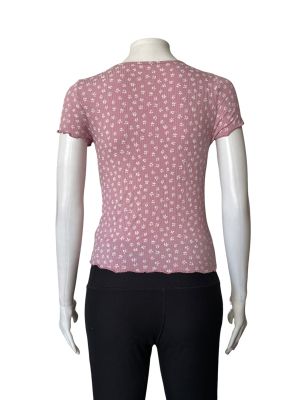 Дамска блуза на цветя с къс ръкав AMERICAN EAGLE S