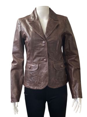 Дамско яке от естествена кожа BLENDSHE M