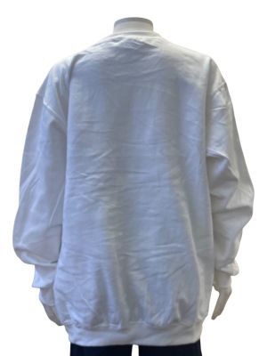 Бяло спортно горнище GILDAN 2XL