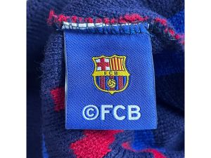 Плетена шапка с помпон FC BARCELONA