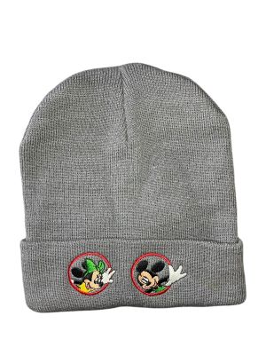 Сива плетена шапка DISNEY ONE SIZE