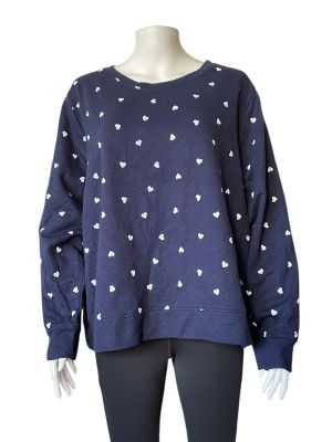 Дамски суичър на сърчица J.CREW 3XL