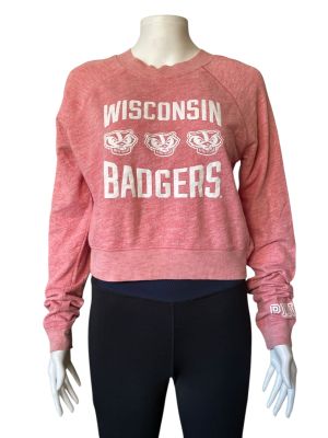 Памучен дамски суичър PINK L