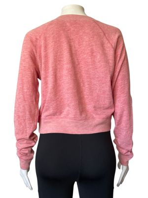 Памучен дамски суичър PINK L