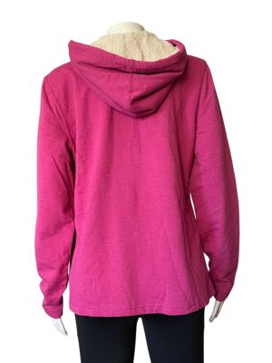 Памучен дамски суичър с качулка L