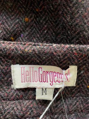 Вълнена дамска пола с джобчета, копчета и цепка HELLO GORGEOUS M