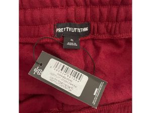 Дамско спортно долнище с джобове и връзки PRETTYLITTLETHING XL