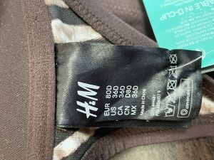 Дамско PUSH UP горнище на бански H&M M