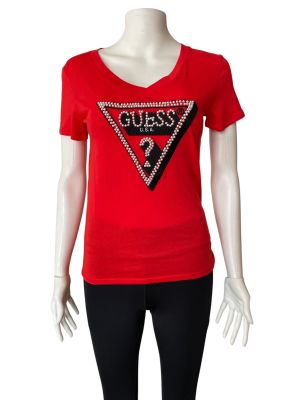 Дамска блуза с къс ръкав GUESS XS 