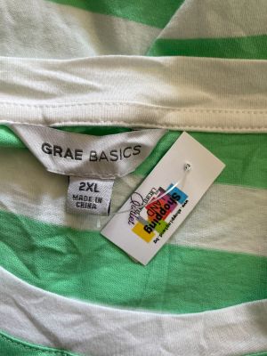 Дамска блуза с къс ръкав GRAE BASICS 2XL
