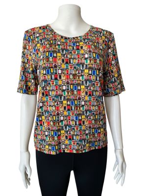 Дамска блуза с къс ръкав LIANFASHION M