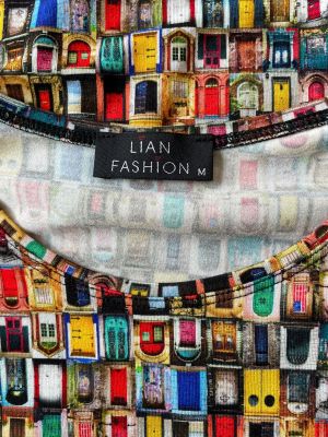 Дамска блуза с къс ръкав LIANFASHION M